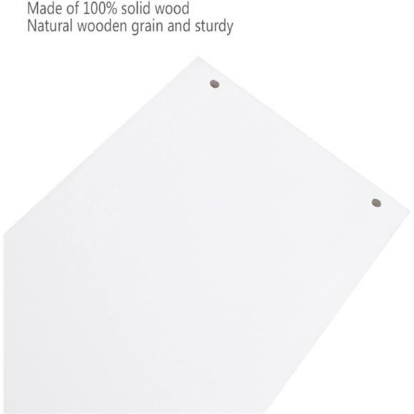 24 Inch White Floating Shelves Set of 3, Wall-Mounted Solid Wood Wall Shelf - Picture 4 of 6